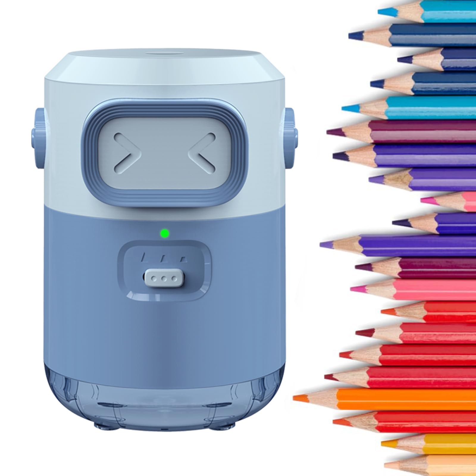 Electric Pencil Sharpener Usb - Temperino Elettrico Completamente Automatico Ricaricabile 2000mAh,