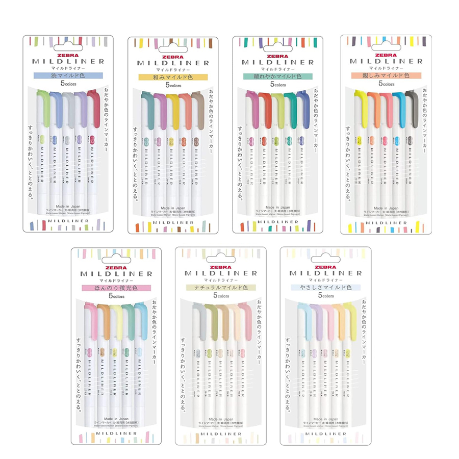 Zebra Mildliner Evidenziatore  - Pastel Highlighter Set Double Ended recensione e prezzo