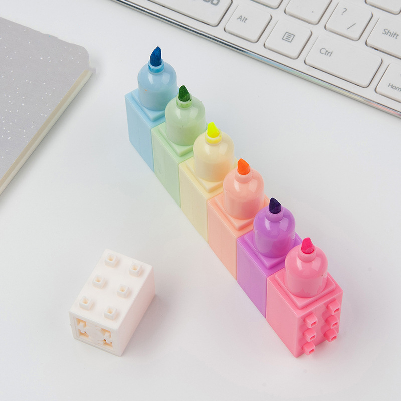 6pcs colore pastello Body Buil - Pastel Highlighter Set Double Ended recensione e prezzo